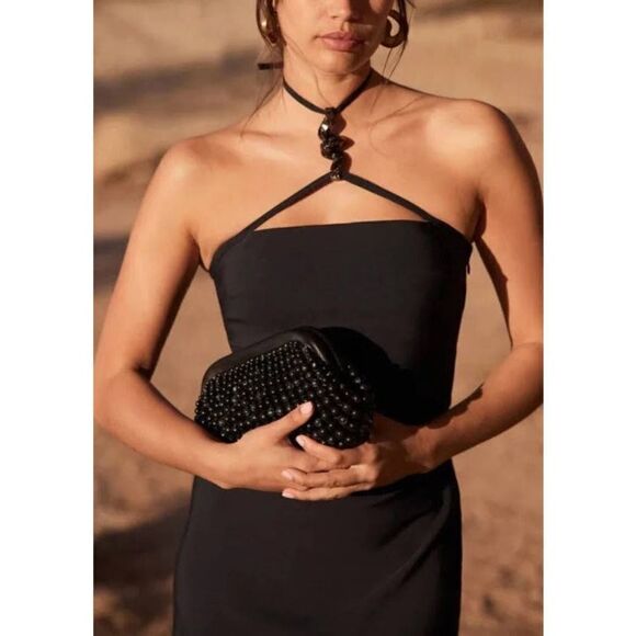 CULT GAIA CASTILA DRESS in BLACK XL - Picture 3 of 8